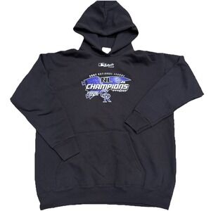 Vintage 2007 Colorado Rockies Hoodie — MLB NL Champions Lee Sport Medium